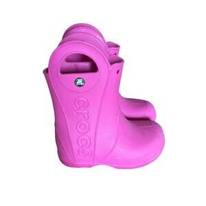Croc pink rainboots handle-it